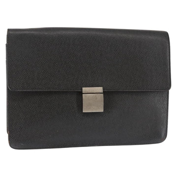 LOUIS VUITTON Taiga Selenga Clutch Bag Ardoise M30782 LV Auth ep10920