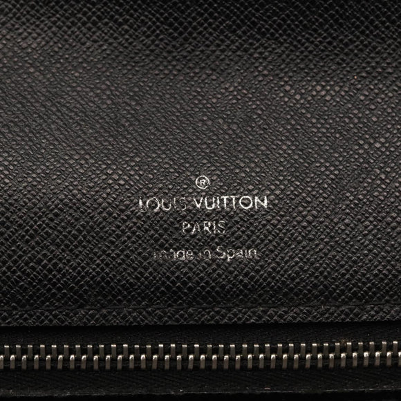 LOUIS VUITTON Taiga Selenga Clutch Bag Ardoise M30782 LV Auth ep10920