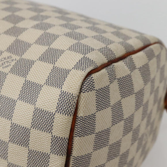 LOUIS VUITTON Damier Azur Speedy 30 Hand Bag N41533 LV Auth ep10924
