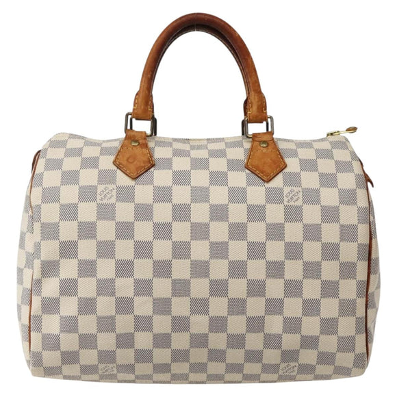 LOUIS VUITTON Damier Azur Speedy 30 Hand Bag N41533 LV Auth ep10924