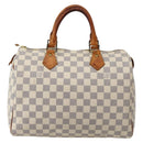 LOUIS VUITTON Damier Azur Speedy 30 Hand Bag N41533 LV Auth ep10924-2