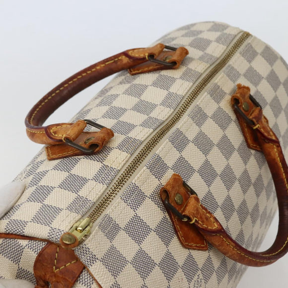 LOUIS VUITTON Damier Azur Speedy 30 Hand Bag N41533 LV Auth ep10924