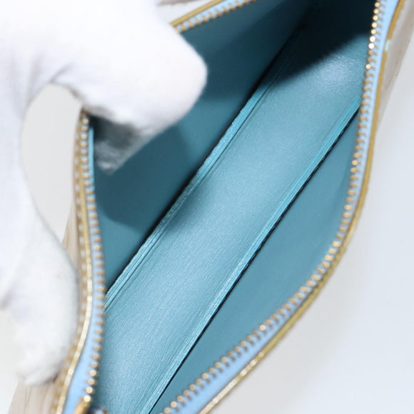 LOUIS VUITTON Monogram Vernis Lexington Pouch Baby Blue M91011 LV Auth ep10925