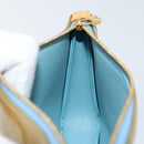 LOUIS VUITTON Monogram Vernis Lexington Pouch Baby Blue M91011 LV Auth ep10925-17