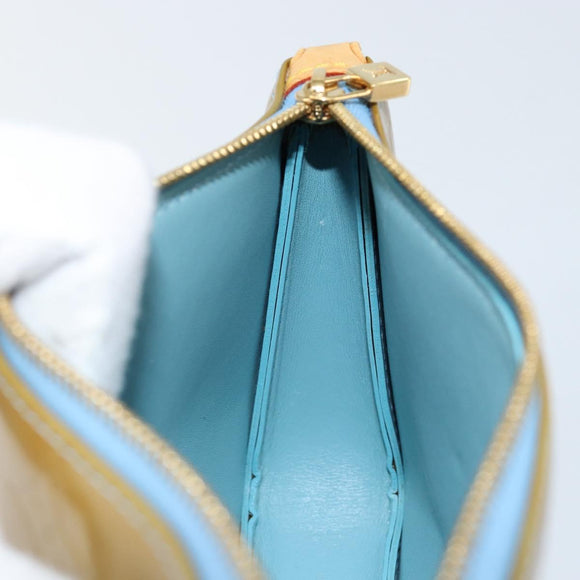 LOUIS VUITTON Monogram Vernis Lexington Pouch Baby Blue M91011 LV Auth ep10925