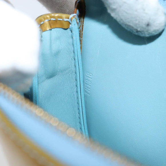 LOUIS VUITTON Monogram Vernis Lexington Pouch Baby Blue M91011 LV Auth ep10925