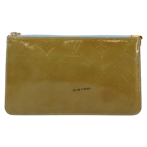 LOUIS VUITTON Monogram Vernis Lexington Pouch Baby Blue M91011 LV Auth ep10925