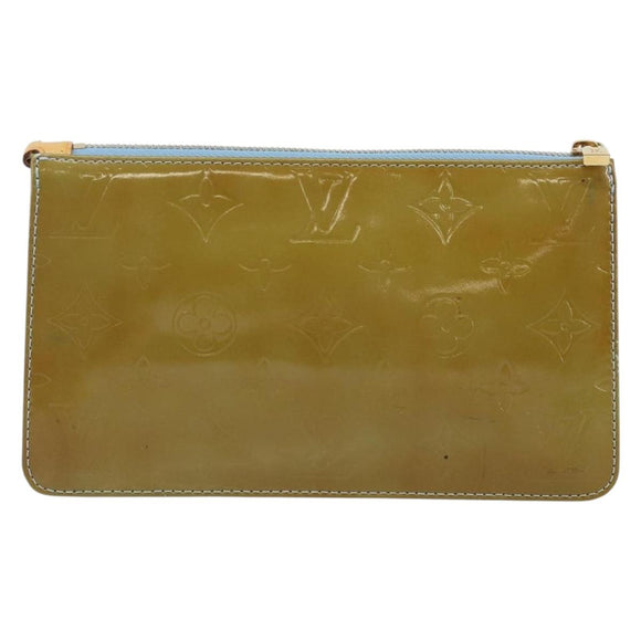 LOUIS VUITTON Monogram Vernis Lexington Pouch Baby Blue M91011 LV Auth ep10925