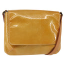 LOUIS VUITTON Monogram Vernis Thompson Street Bag Beige M91301 LV Auth ep10926-1