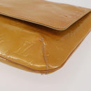 LOUIS VUITTON Monogram Vernis Thompson Street Bag Beige M91301 LV Auth ep10926-14