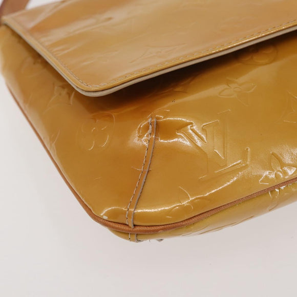 LOUIS VUITTON Monogram Vernis Thompson Street Bag Beige M91301 LV Auth ep10926