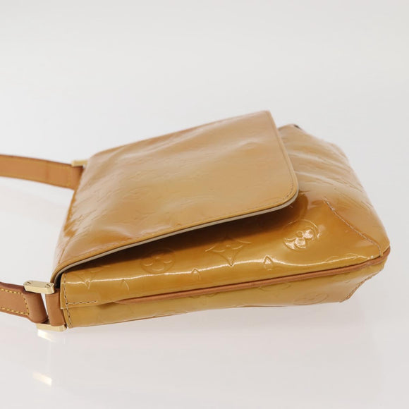LOUIS VUITTON Monogram Vernis Thompson Street Bag Beige M91301 LV Auth ep10926