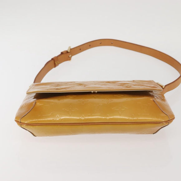 LOUIS VUITTON Monogram Vernis Thompson Street Bag Beige M91301 LV Auth ep10926