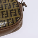 FENDI Zucchino Canvas Shoulder Bag Beige Auth ep10936-16