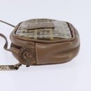 FENDI Zucchino Canvas Shoulder Bag Beige Auth ep10936-3