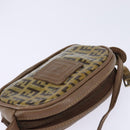 FENDI Zucchino Canvas Shoulder Bag Beige Auth ep10936-6