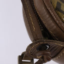 FENDI Zucchino Canvas Shoulder Bag Beige Auth ep10936-9