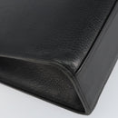 Burberrys Hand Bag Leather Black Gold Auth ep10937-16