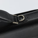 Burberrys Hand Bag Leather Black Gold Auth ep10937-10
