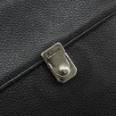 Burberrys Hand Bag Leather Black Gold Auth ep10937-17