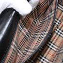 Burberrys Hand Bag Leather Black Gold Auth ep10937-20