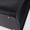 GUCCI Bamboo Hand Bag Leather Black Gold 002 1095 0260 Auth ep10939-11