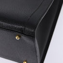 GUCCI Bamboo Hand Bag Leather Black Gold 002 1095 0260 Auth ep10939-13