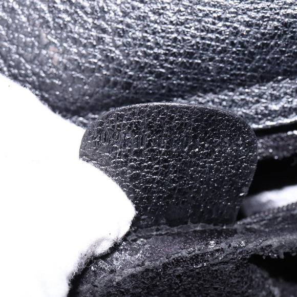 GUCCI Bamboo Hand Bag Leather Black Gold 002 1095 0260 Auth ep10939