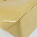 LOUIS VUITTON Monogram Vernis Reade PM Hand Bag Beige M91334 LV Auth ep10940-9