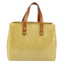 LOUIS VUITTON Monogram Vernis Reade PM Hand Bag Beige M91334 LV Auth ep10940-13