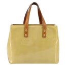 LOUIS VUITTON Monogram Vernis Reade PM Hand Bag Beige M91334 LV Auth ep10940-2
