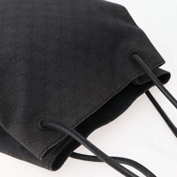 GUCCI GG Canvas Tote Bag Black 101341 Auth ep10945