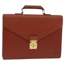 LOUIS VUITTON Epi Serviette Conseiller Briefcase Brown M54423 LV Auth ep10946-1