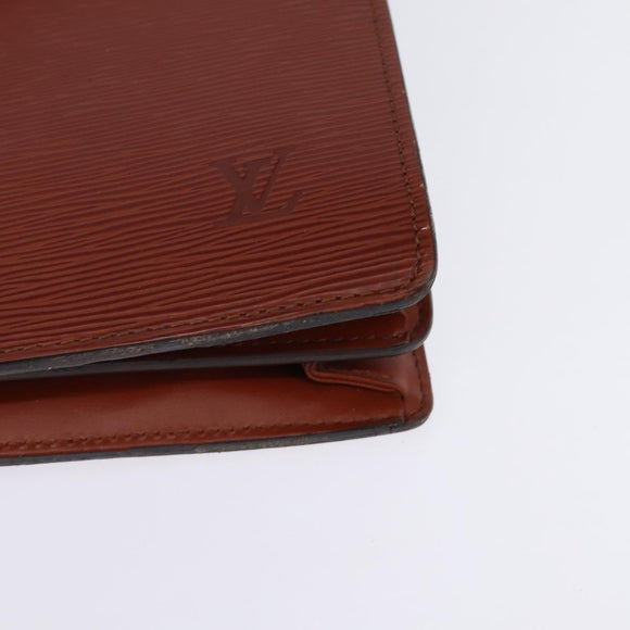 LOUIS VUITTON Epi Serviette Conseiller Briefcase Brown M54423 LV Auth ep10946