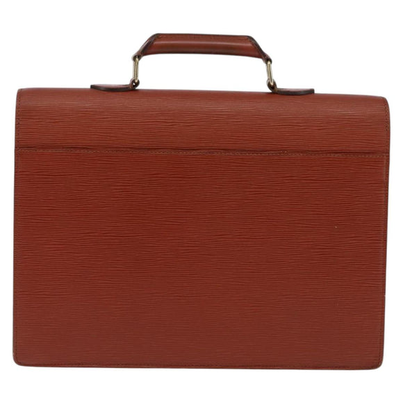 LOUIS VUITTON Epi Serviette Conseiller Briefcase Brown M54423 LV Auth ep10946