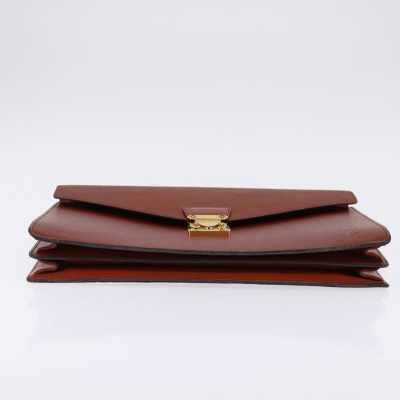 LOUIS VUITTON Epi Serviette Conseiller Briefcase Brown M54423 LV Auth ep10946