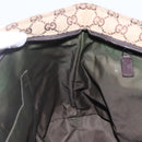 GUCCI GG Canvas Web Sherry Line Tote Bag Beige Silver 155524 Auth ep10948-20