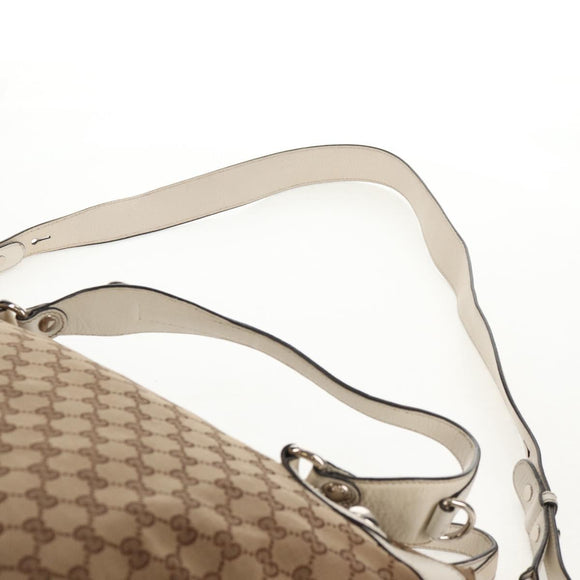 GUCCI GG Canvas Hand Bag 2way Beige White Auth ep10950