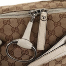 GUCCI GG Canvas Hand Bag 2way Beige White Auth ep10950-23