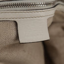 GUCCI GG Canvas Hand Bag 2way Beige White Auth ep10950-25