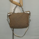 GUCCI GG Canvas Hand Bag 2way Beige White Auth ep10950-31
