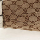GUCCI GG Canvas Hand Bag 2way Beige White Auth ep10950-4