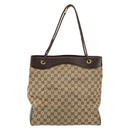 GUCCI GG Canvas Tote Bag Beige Auth ep10953-13