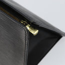 LOUIS VUITTON Epi Sac Triangle Hand Bag Black M52092 LV Auth ep10954-10
