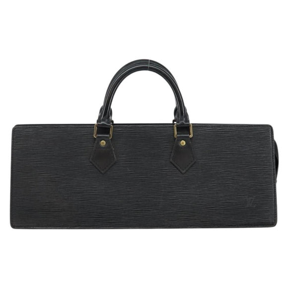 LOUIS VUITTON Epi Sac Triangle Hand Bag Black M52092 LV Auth ep10954