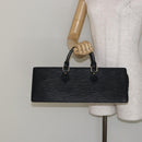 LOUIS VUITTON Epi Sac Triangle Hand Bag Black M52092 LV Auth ep10954-22