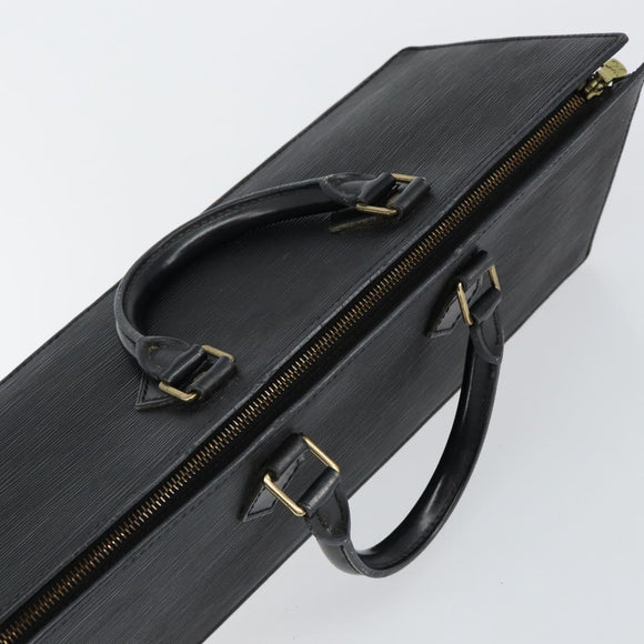 LOUIS VUITTON Epi Sac Triangle Hand Bag Black M52092 LV Auth ep10954