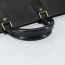 LOUIS VUITTON Epi Sac Triangle Hand Bag Black M52092 LV Auth ep10954-7