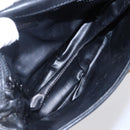 CELINE Shoulder Bag Leather Black Gold Auth ep10956-10