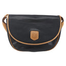 CELINE Shoulder Bag Leather Black Gold Auth ep10956-13
